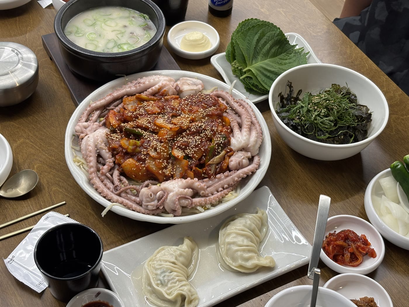 낙지찜 상차림